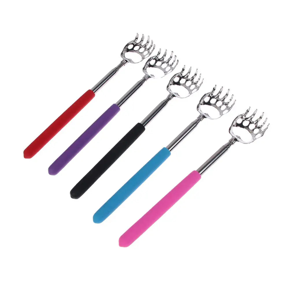 Grattoir en acier inoxydable extensible pour le dos, outil ultime de soulagement des démangeaisons en couleurs aléatoires.
