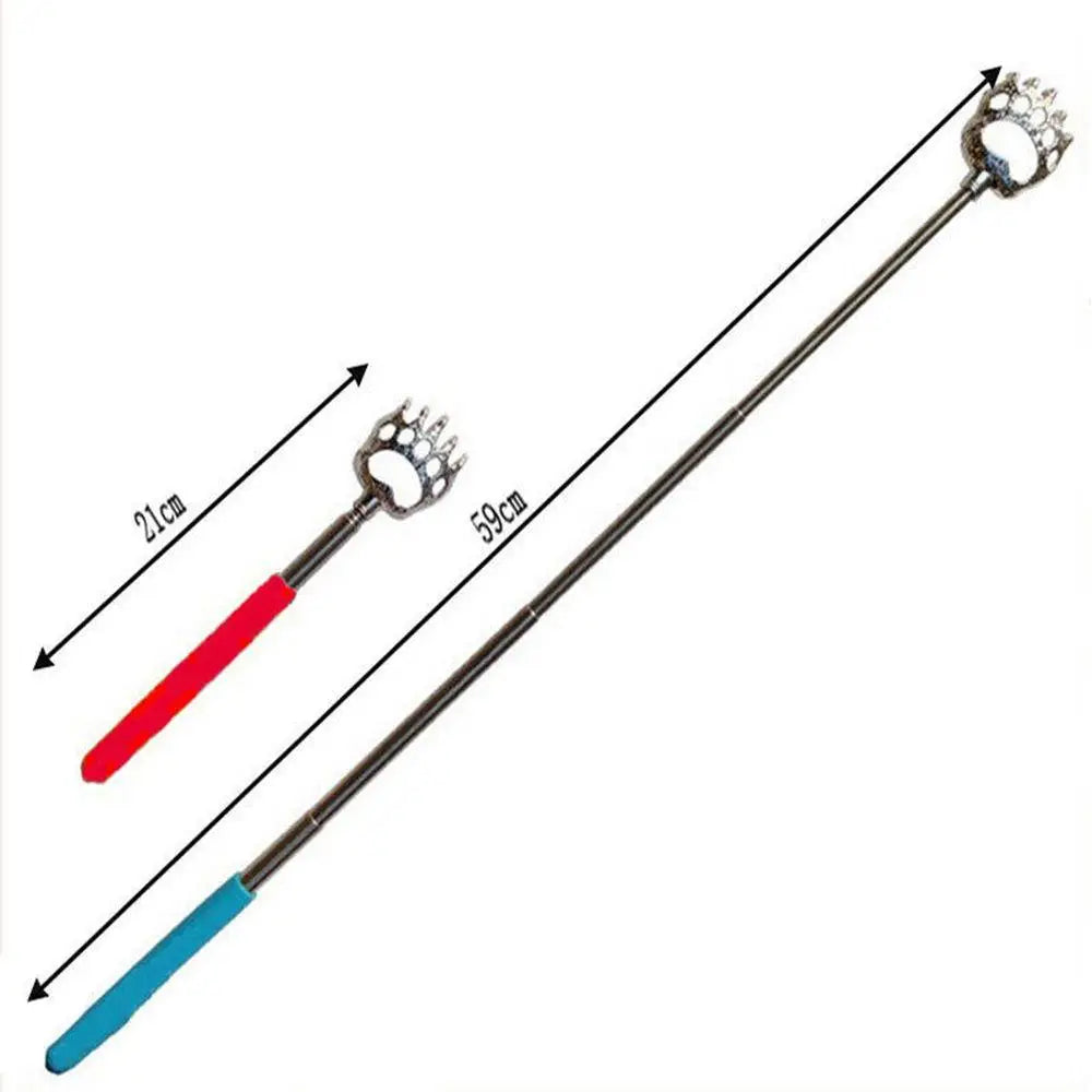 Grattoir extensible en acier inoxydable pour le dos, outil ultime pour soulager les démangeaisons, en couleurs aléatoires.