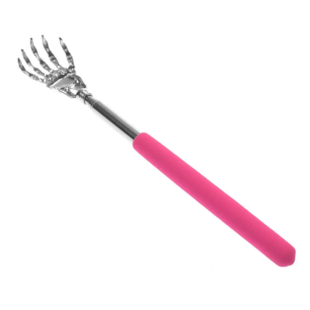 Grattoir extensible en acier inoxydable pour le dos, outil ultime de soulagement des démangeaisons en couleurs aléatoires.
