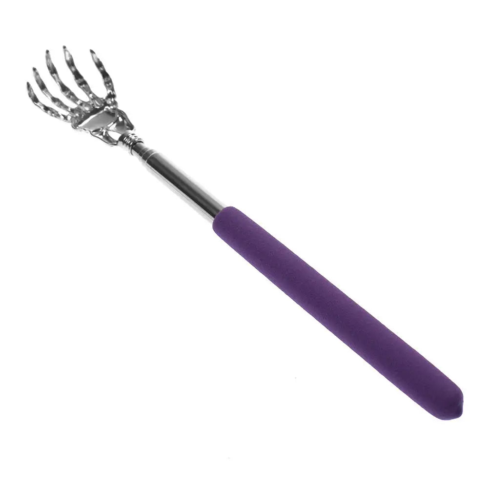 Grattoir Extensible en Acier Inoxydable pour le Dos, outil ultime de soulagement des démangeaisons en couleurs aléatoires, durable et pratique.