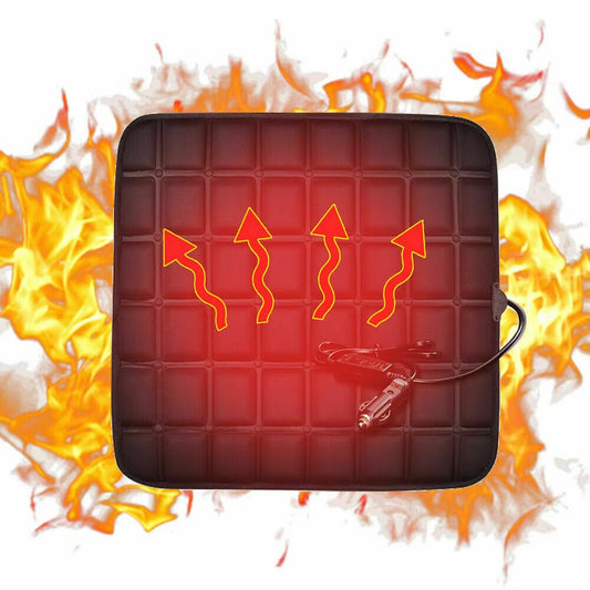 12V Car Seat Heated Cover 3 Gear Adjustable Temperature Electric Heating Pads Car Seat Heating Pad Fast-Heating Seat Cushion