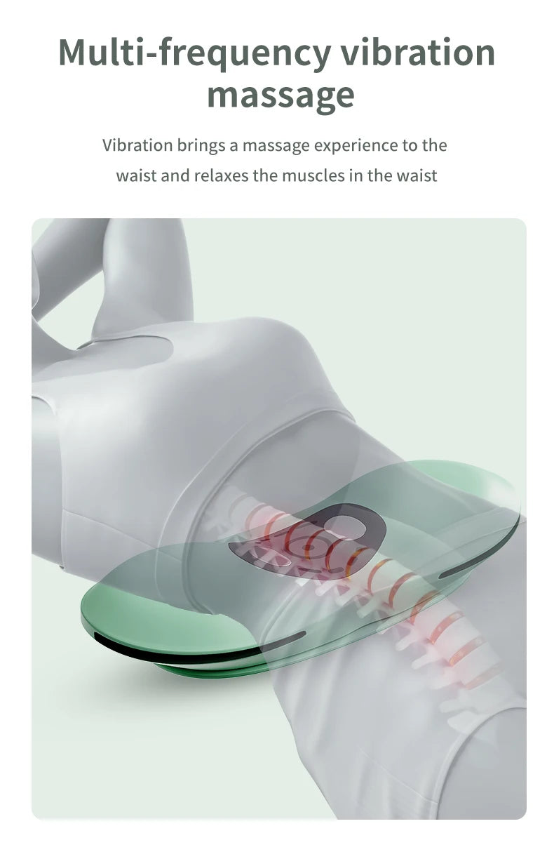Appareil de Traction lombaire électrique, masseur avec fonction de chaleur et intensité réglable, dispositif électrique gonflable pour civière arrière