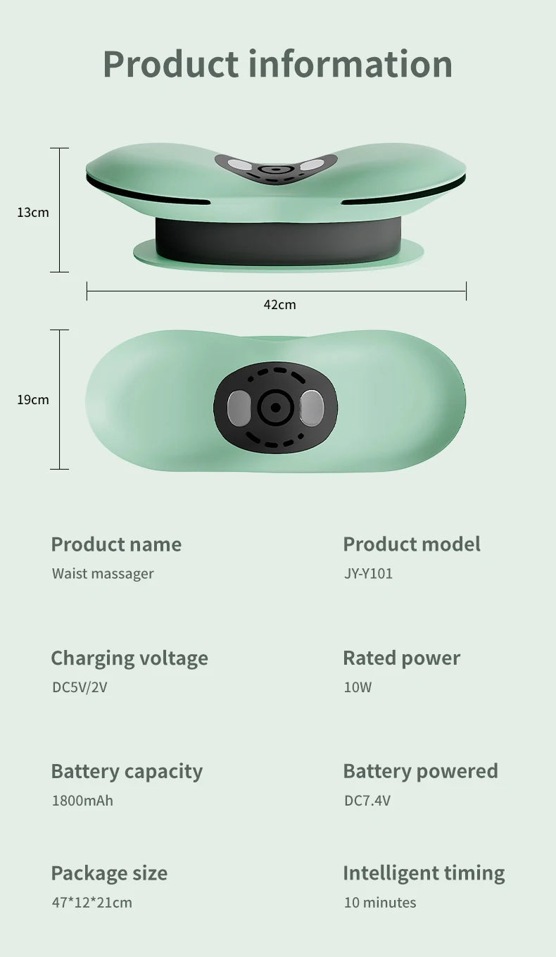 Appareil de Traction lombaire électrique, masseur avec fonction de chaleur et intensité réglable, dispositif électrique gonflable pour civière arrière