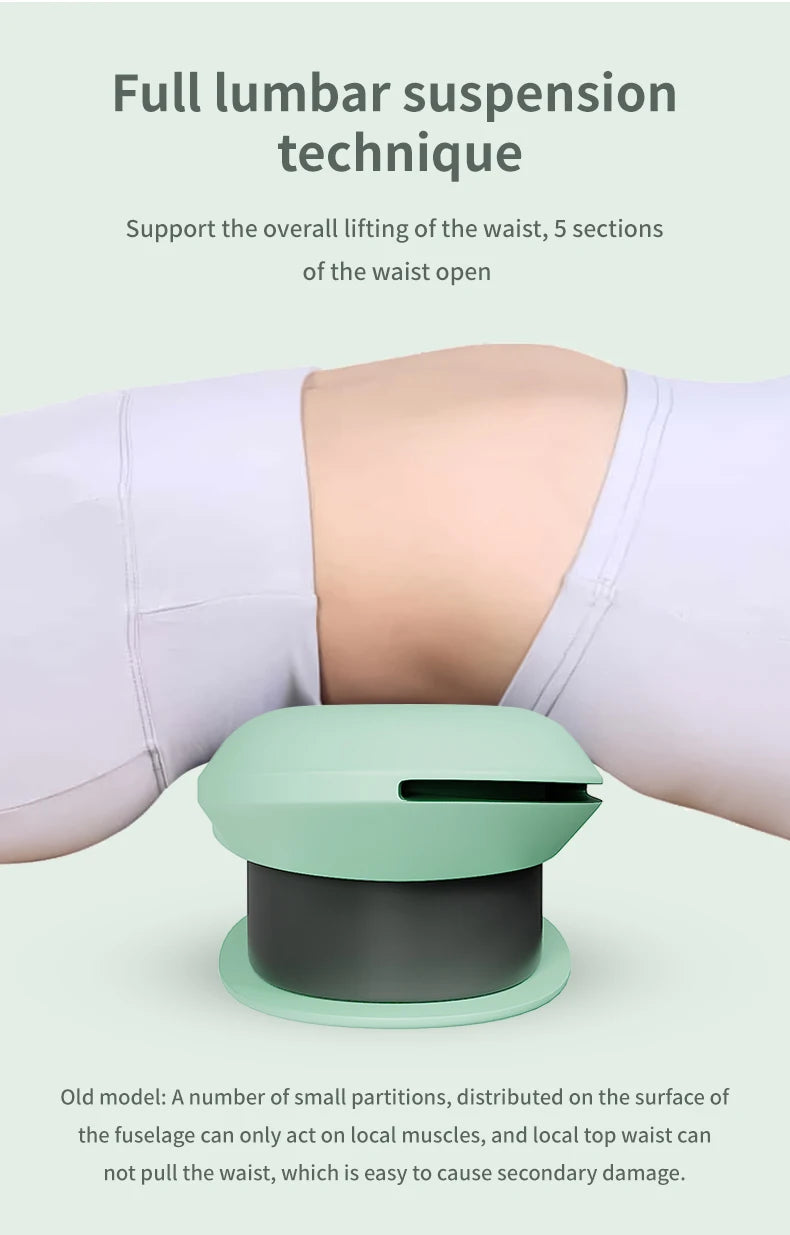 Appareil de Traction lombaire électrique, masseur avec fonction de chaleur et intensité réglable, dispositif électrique gonflable pour civière arrière