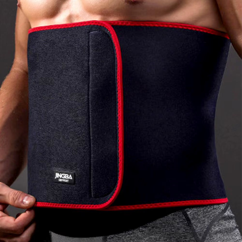 1 Pcs JINGBA Men Waist Trimmers Soft Adjustable Elastic Chloroprene Rubber Breathable Lumbar Support Brace Sport Protective Gear