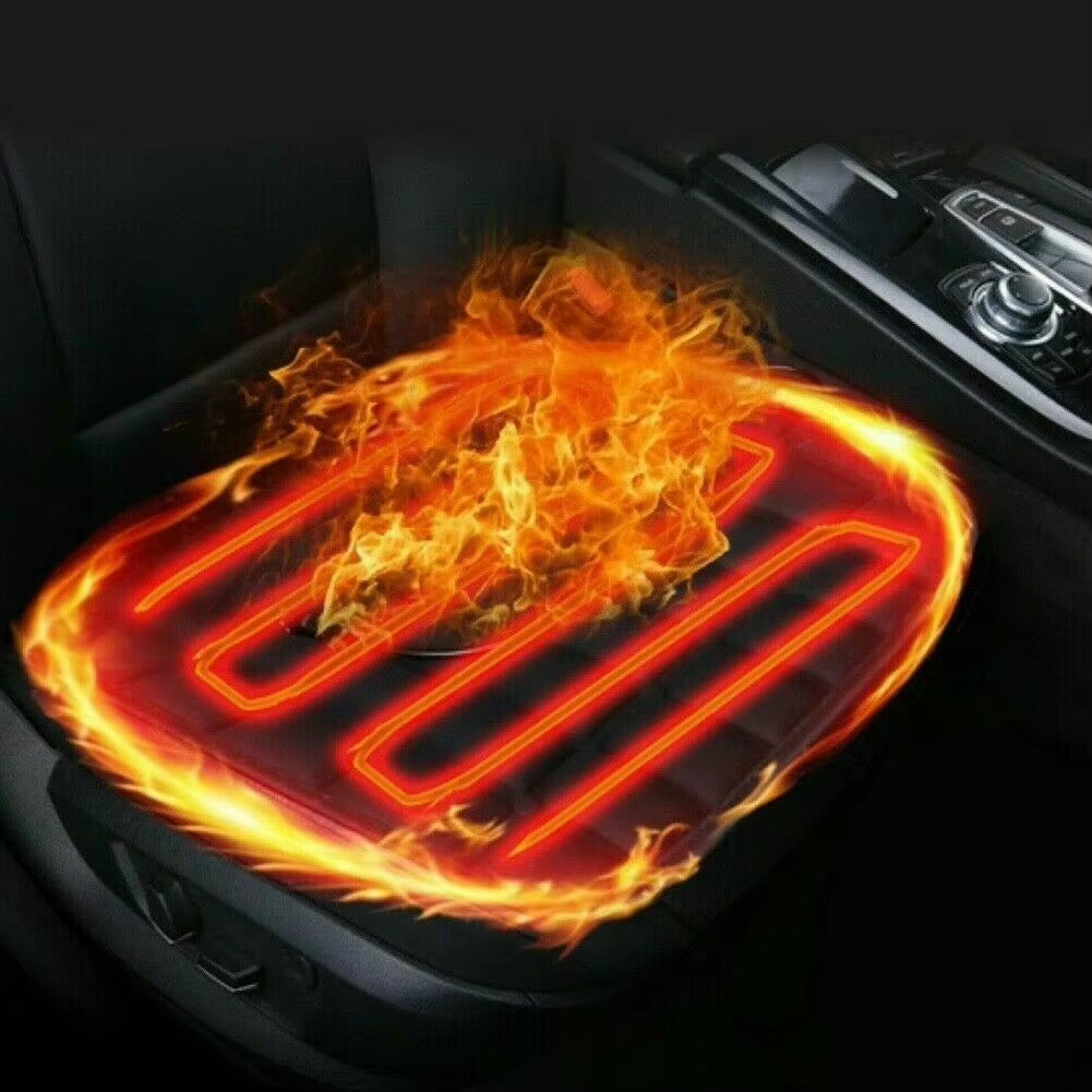 12V Car Seat Heated Cover 3 Gear Adjustable Temperature Electric Heating Pads Car Seat Heating Pad Fast-Heating Seat Cushion